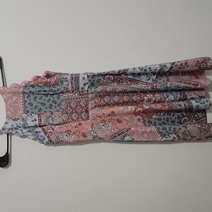 Dress Size Large MIDI Scalloped Wedding Guest Formal Beach Vacation